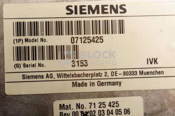 7125441 - Siemens - CT - High Voltage Tank | Block Imaging